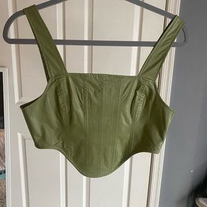 Green Corset Top